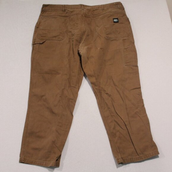 Keys Men Brown Carpentar Pants Workwear Size 46X32 - Picture 2 of 9